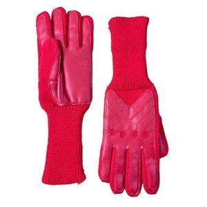 Vintage Red Gloves Knit and Patch Design